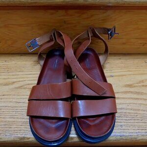Vagabond Brown Leather Strappy Sandals – Size 7